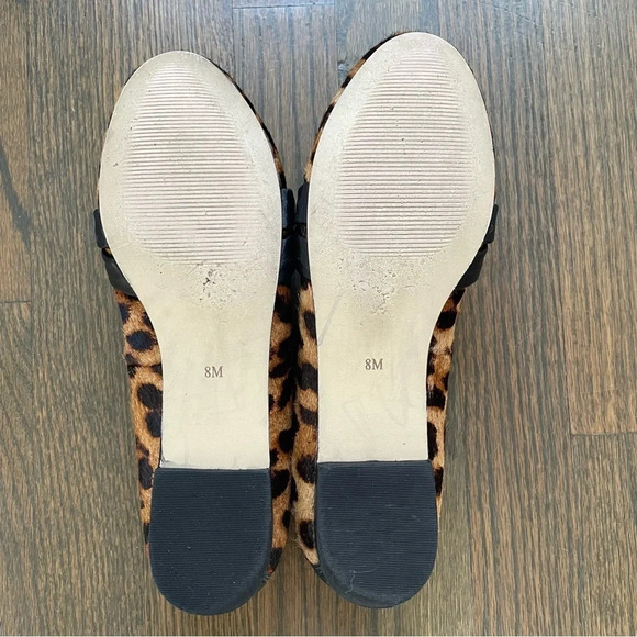 Talbots Ryan Twist Nappa Leather Leopard Calf Hair Loafers Women’s 8 - Picture 9 of 10